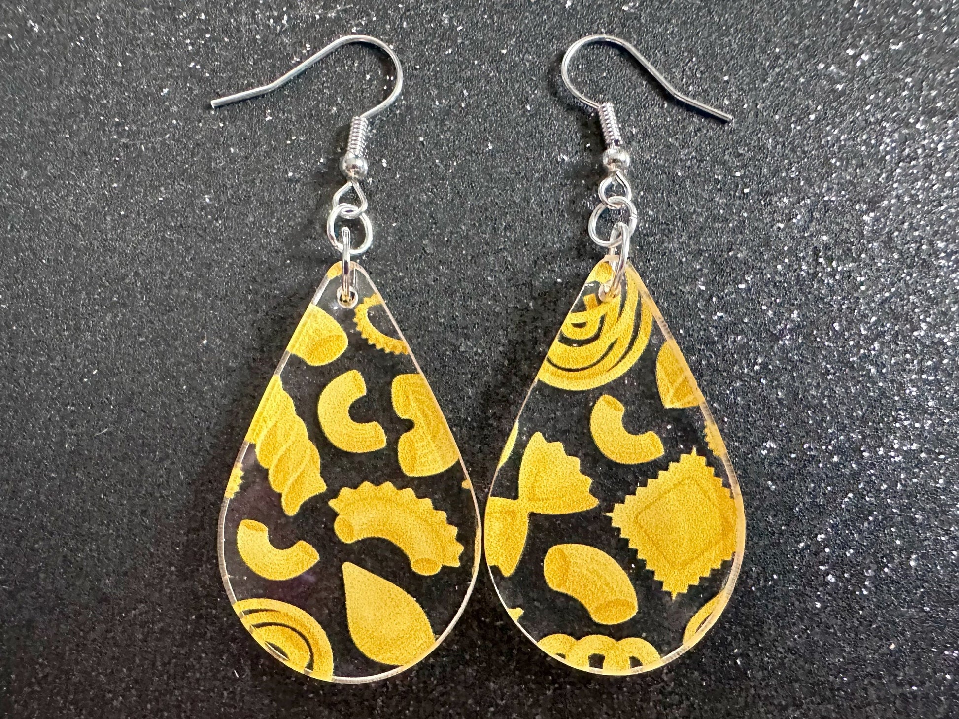 Pasta Earrings: 3D Printed Traffic Penne Pasta, Italian Food, Novelty Earrings, Tortiglioni, Bow Tie Pasta, Best Gifts for Her/Him/Them