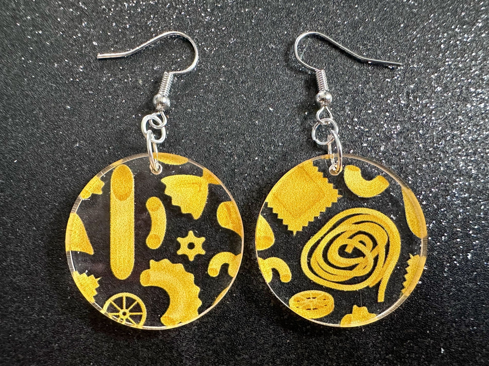 Pasta Earrings: 3D Printed Traffic Penne Pasta, Italian Food, Novelty Earrings, Tortiglioni, Bow Tie Pasta, Best Gifts for Her/Him/Them