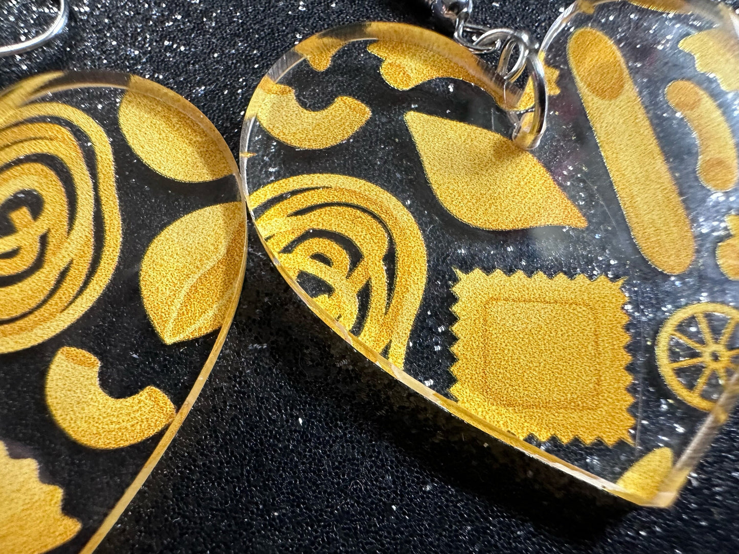 Pasta Earrings: 3D Printed Traffic Penne Pasta, Italian Food, Novelty Earrings, Tortiglioni, Bow Tie Pasta, Best Gifts for Her/Him/Them