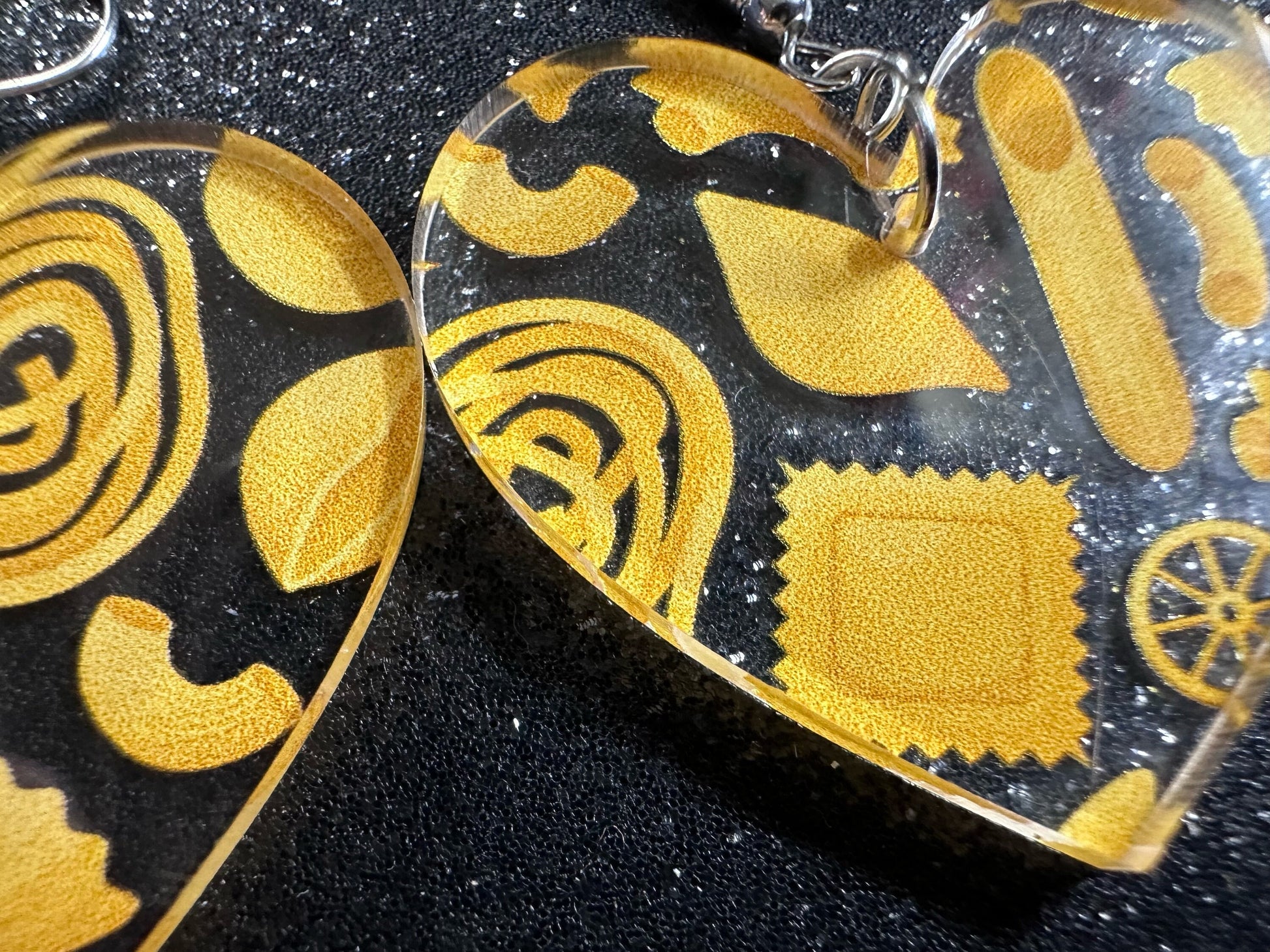 Pasta Earrings: 3D Printed Traffic Penne Pasta, Italian Food, Novelty Earrings, Tortiglioni, Bow Tie Pasta, Best Gifts for Her/Him/Them