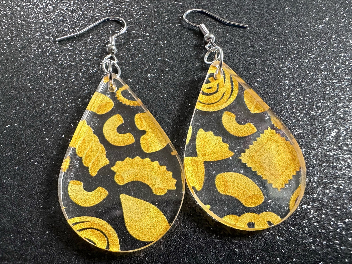 Pasta Earrings: 3D Printed Traffic Penne Pasta, Italian Food, Novelty Earrings, Tortiglioni, Bow Tie Pasta, Best Gifts for Her/Him/Them