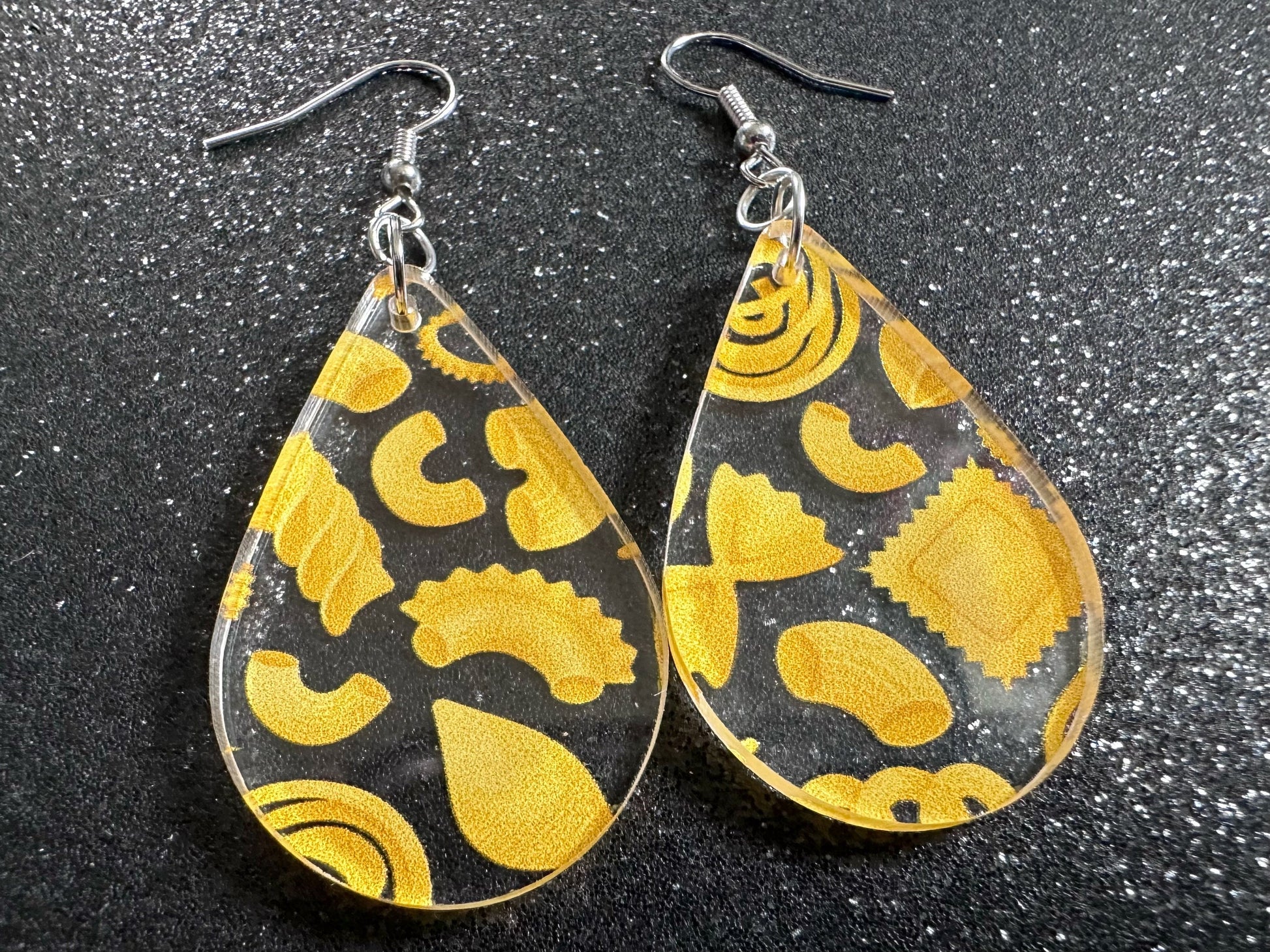 Pasta Earrings: 3D Printed Traffic Penne Pasta, Italian Food, Novelty Earrings, Tortiglioni, Bow Tie Pasta, Best Gifts for Her/Him/Them