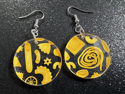 Pasta Earrings: 3D Printed Traffic Penne Pasta, Italian Food, Novelty Earrings, Tortiglioni, Bow Tie Pasta, Best Gifts for Her/Him/Them