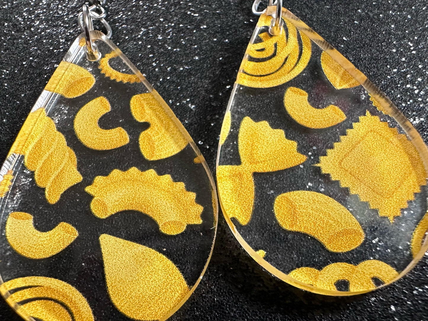 Pasta Earrings: 3D Printed Traffic Penne Pasta, Italian Food, Novelty Earrings, Tortiglioni, Bow Tie Pasta, Best Gifts for Her/Him/Them