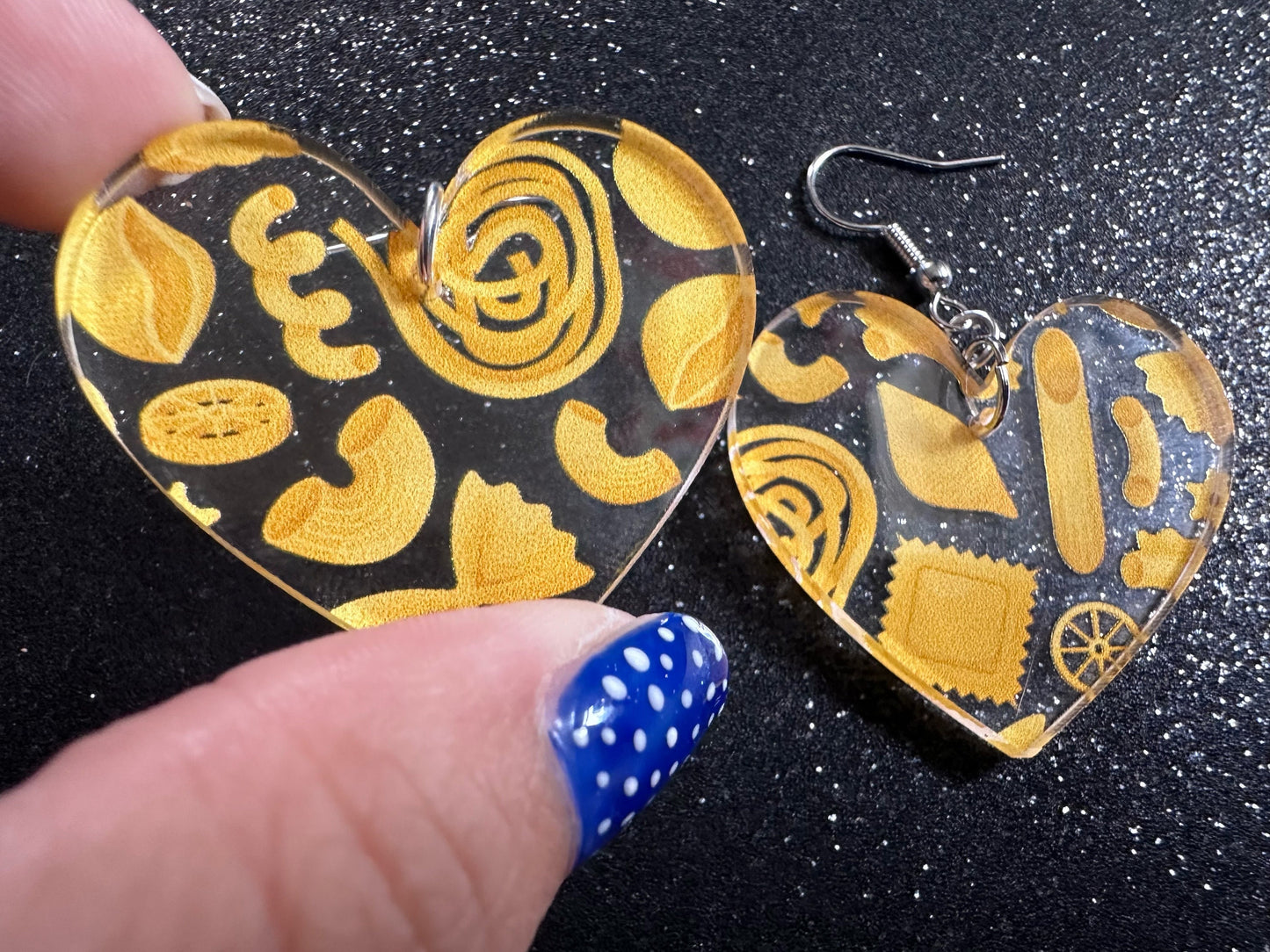 Pasta Earrings: 3D Printed Traffic Penne Pasta, Italian Food, Novelty Earrings, Tortiglioni, Bow Tie Pasta, Best Gifts for Her/Him/Them