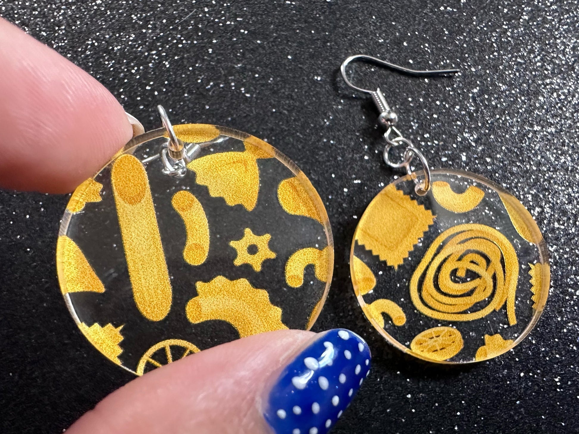 Pasta Earrings: 3D Printed Traffic Penne Pasta, Italian Food, Novelty Earrings, Tortiglioni, Bow Tie Pasta, Best Gifts for Her/Him/Them