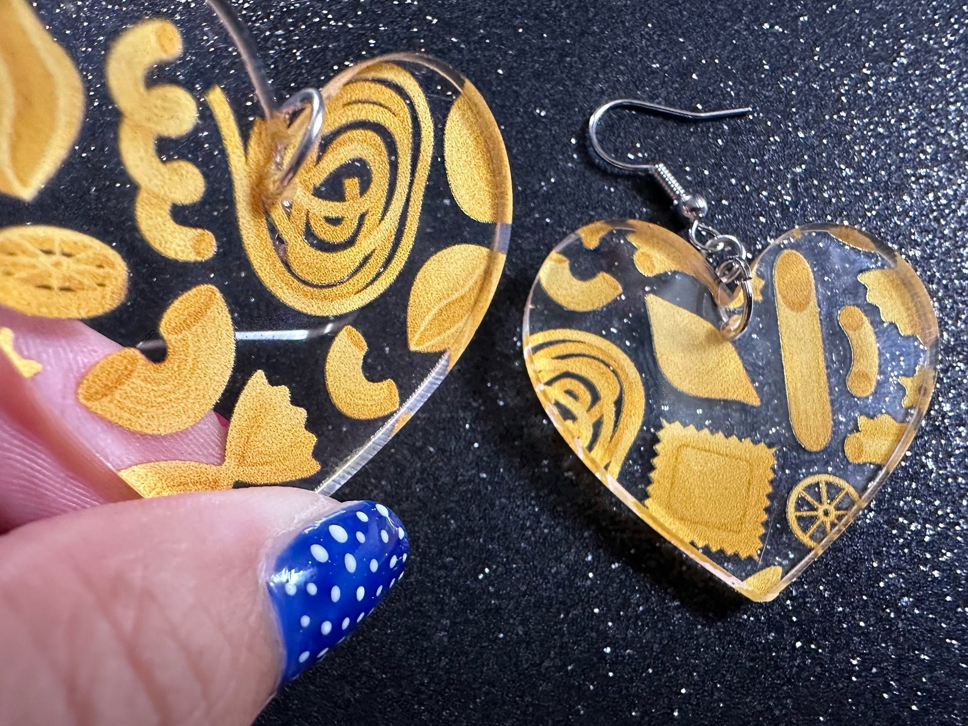 Pasta Earrings: 3D Printed Traffic Penne Pasta, Italian Food, Novelty Earrings, Tortiglioni, Bow Tie Pasta, Best Gifts for Her/Him/Them