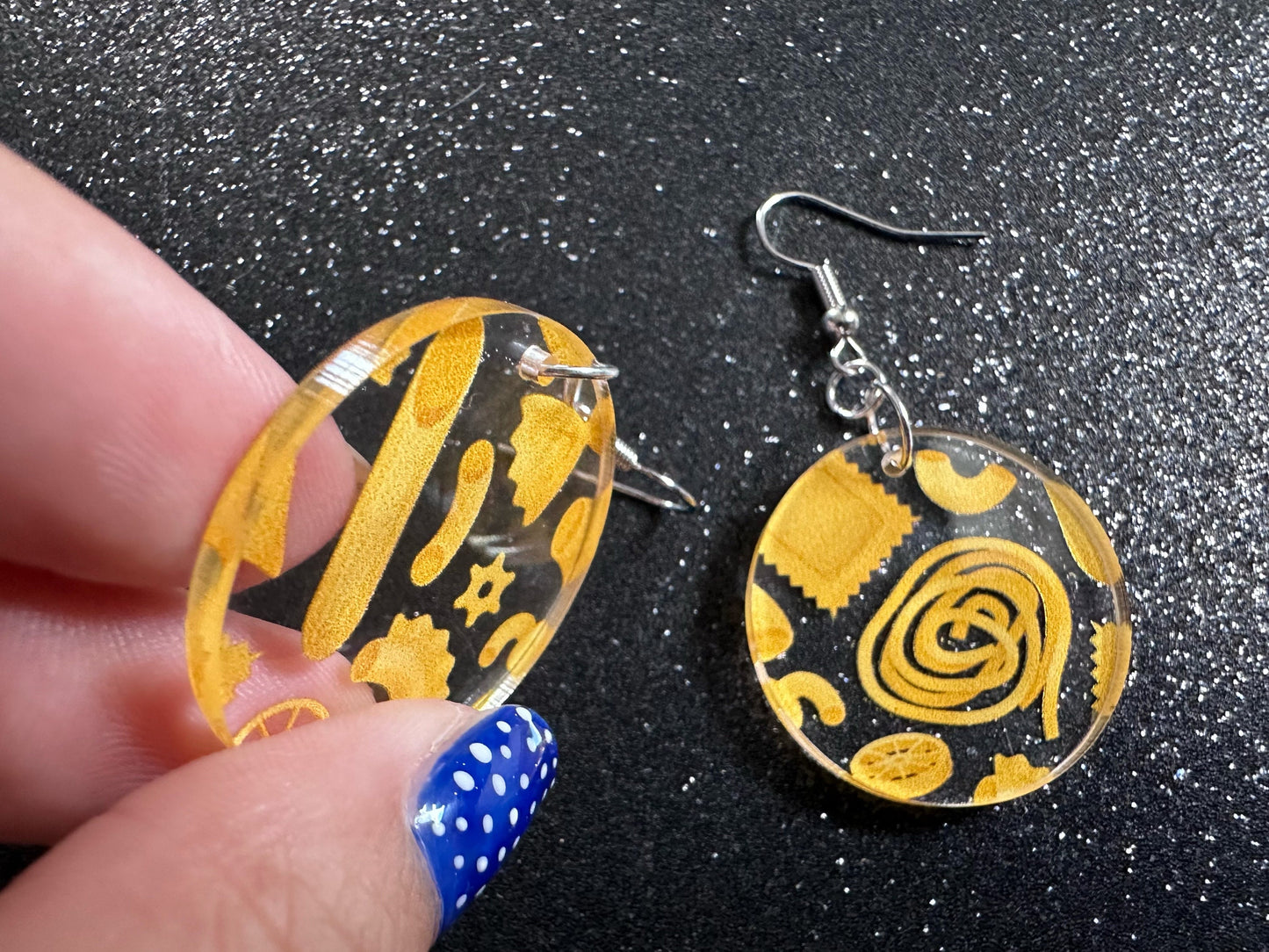 Pasta Earrings: 3D Printed Traffic Penne Pasta, Italian Food, Novelty Earrings, Tortiglioni, Bow Tie Pasta, Best Gifts for Her/Him/Them