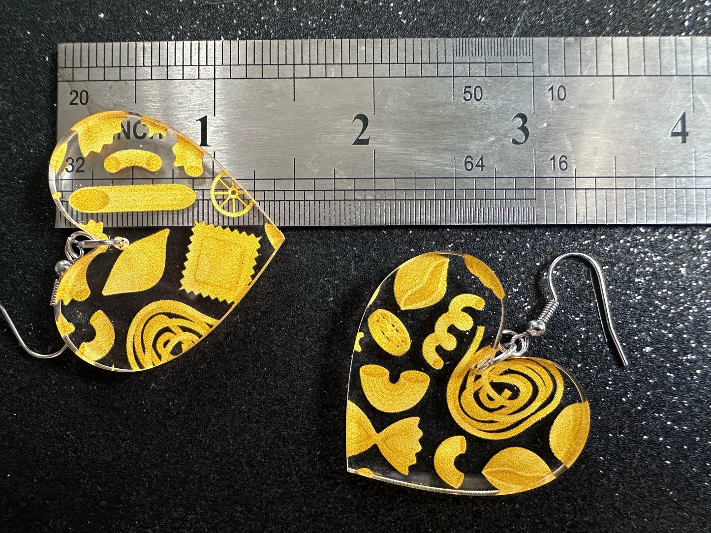 Pasta Earrings: 3D Printed Traffic Penne Pasta, Italian Food, Novelty Earrings, Tortiglioni, Bow Tie Pasta, Best Gifts for Her/Him/Them