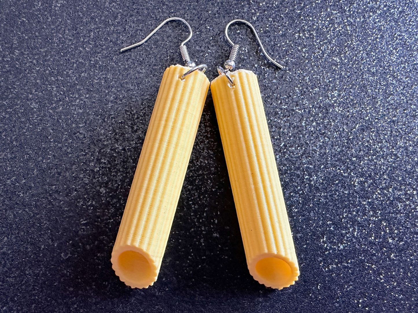 Pasta Earrings: 3D Printed Traffic Penne Pasta, Italian Food, Novelty Earrings, Tortiglioni, Pennete Rigate, Best Gifts for Her/Him/Them