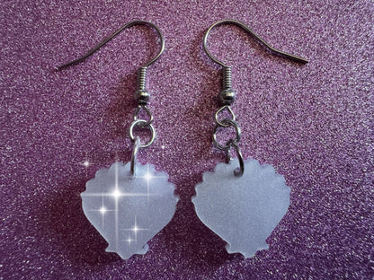 Pearlescent Shell Earrings: Laser Cut Acrylic Shells, Ocean, Beach, Seashells, Pearl, Mollusks, Sea Creature, Best Gifts for Her/Him/Them