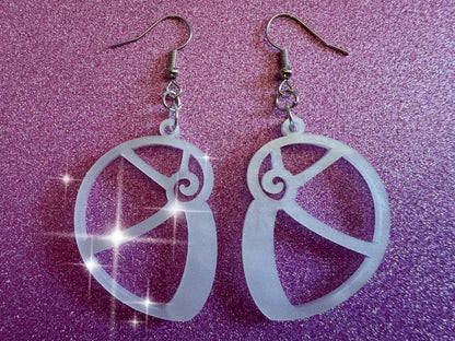 Pearlescent Shell Earrings: Laser Cut Acrylic Shells, Ocean, Beach, Seashells, Pearl, Mollusks, Sea Creature, Best Gifts for Her/Him/Them