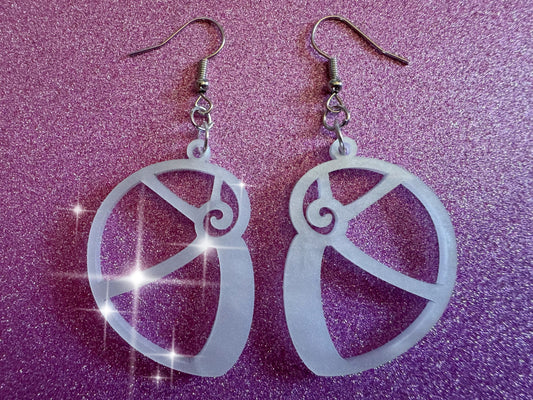 Pearlescent Shell Earrings: Laser Cut Acrylic Shells, Ocean, Beach, Seashells, Pearl, Mollusks, Sea Creature, Best Gifts for Her/Him/Them