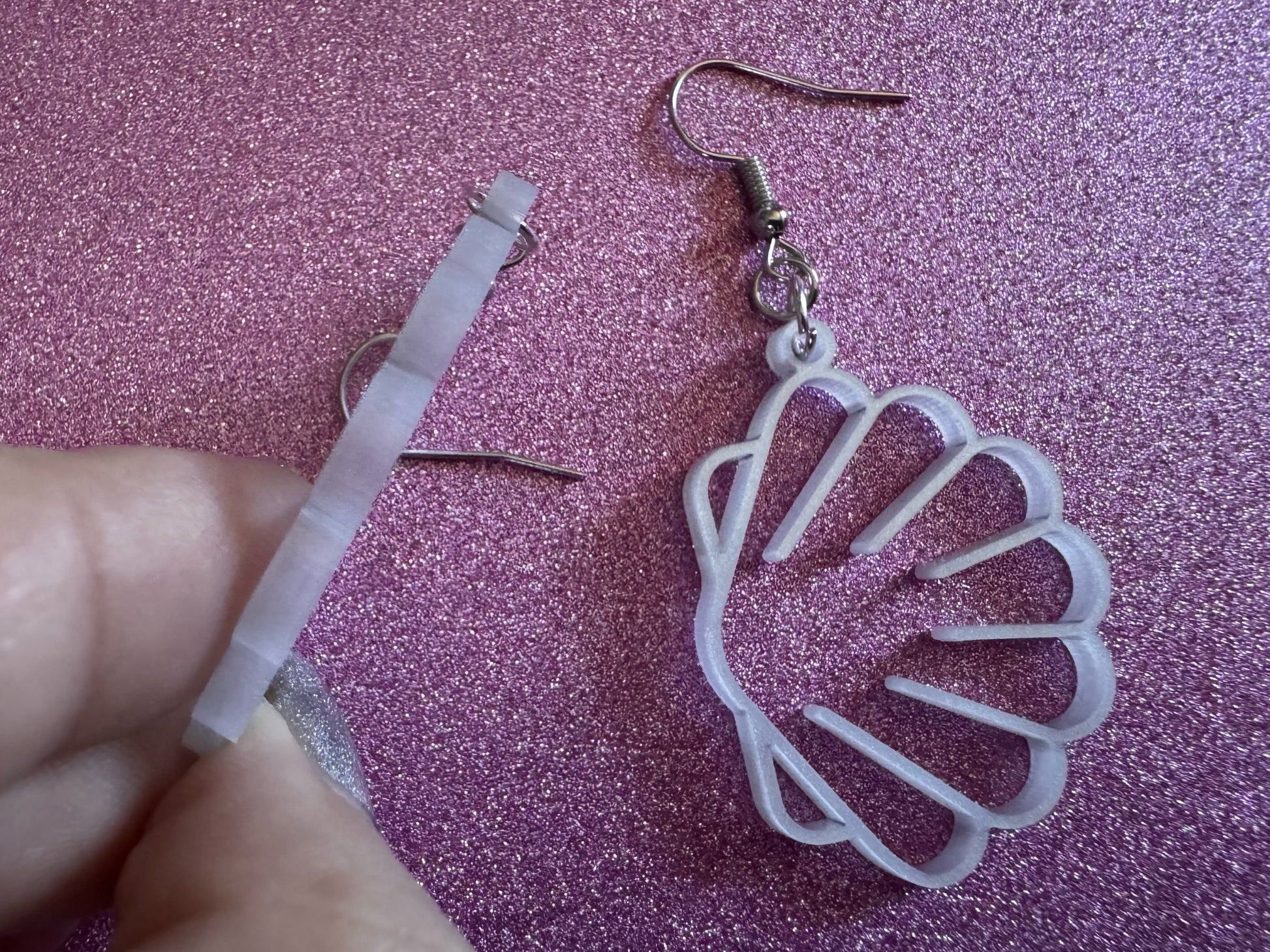 Pearlescent Shell Earrings: Laser Cut Acrylic Shells, Ocean, Beach, Seashells, Pearl, Mollusks, Sea Creature, Best Gifts for Her/Him/Them