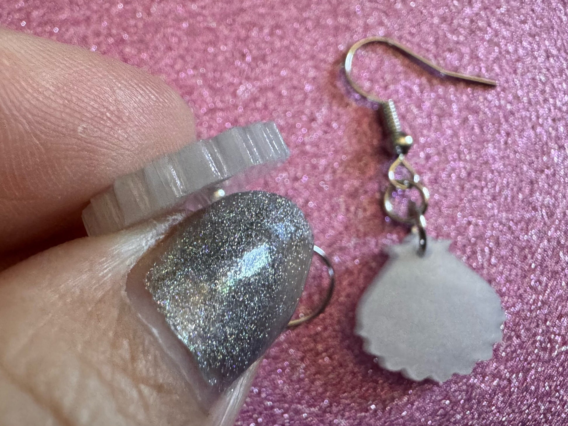 Pearlescent Shell Earrings: Laser Cut Acrylic Shells, Ocean, Beach, Seashells, Pearl, Mollusks, Sea Creature, Best Gifts for Her/Him/Them