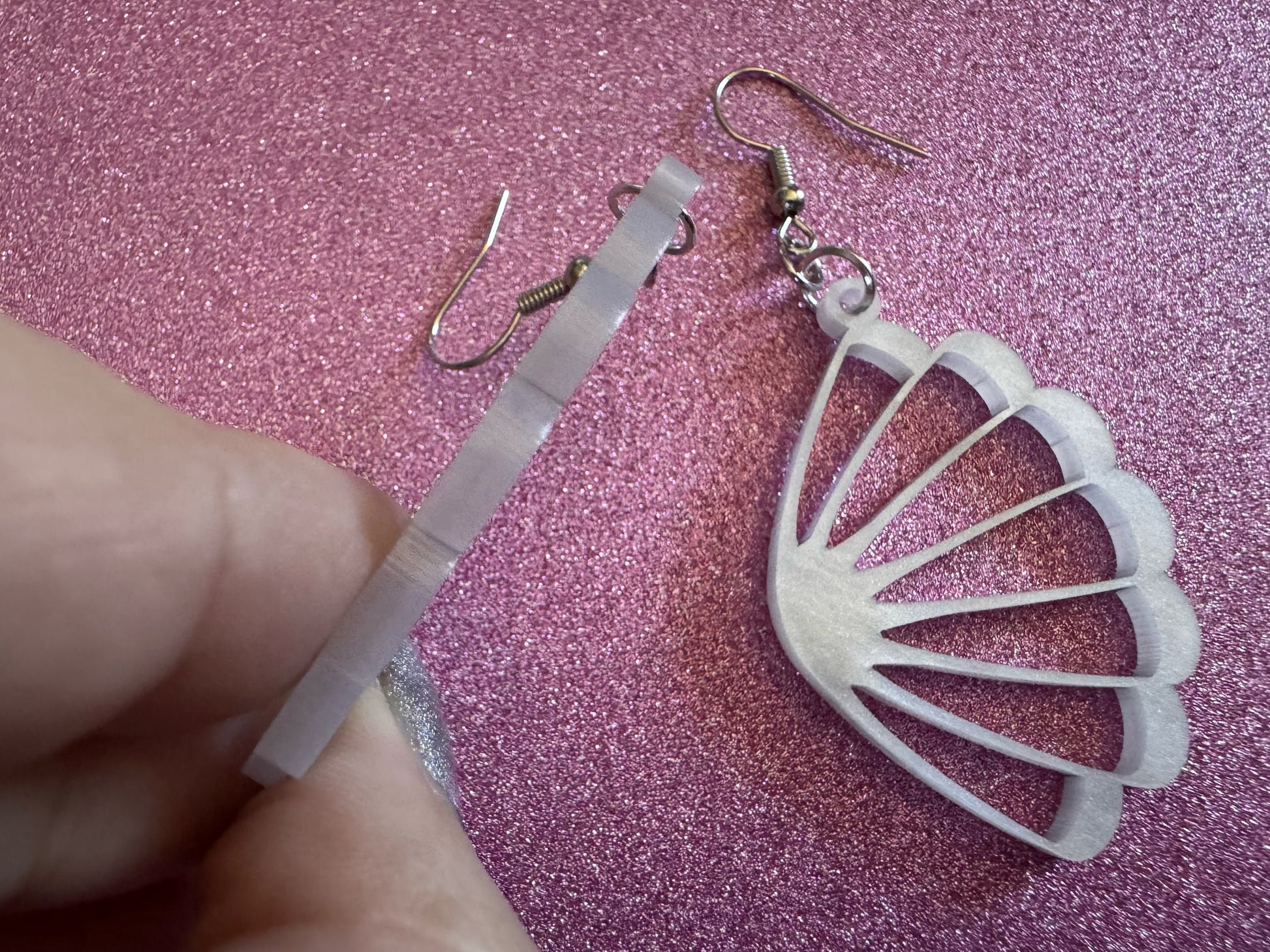 Pearlescent Shell Earrings: Laser Cut Acrylic Shells, Ocean, Beach, Seashells, Pearl, Mollusks, Sea Creature, Best Gifts for Her/Him/Them