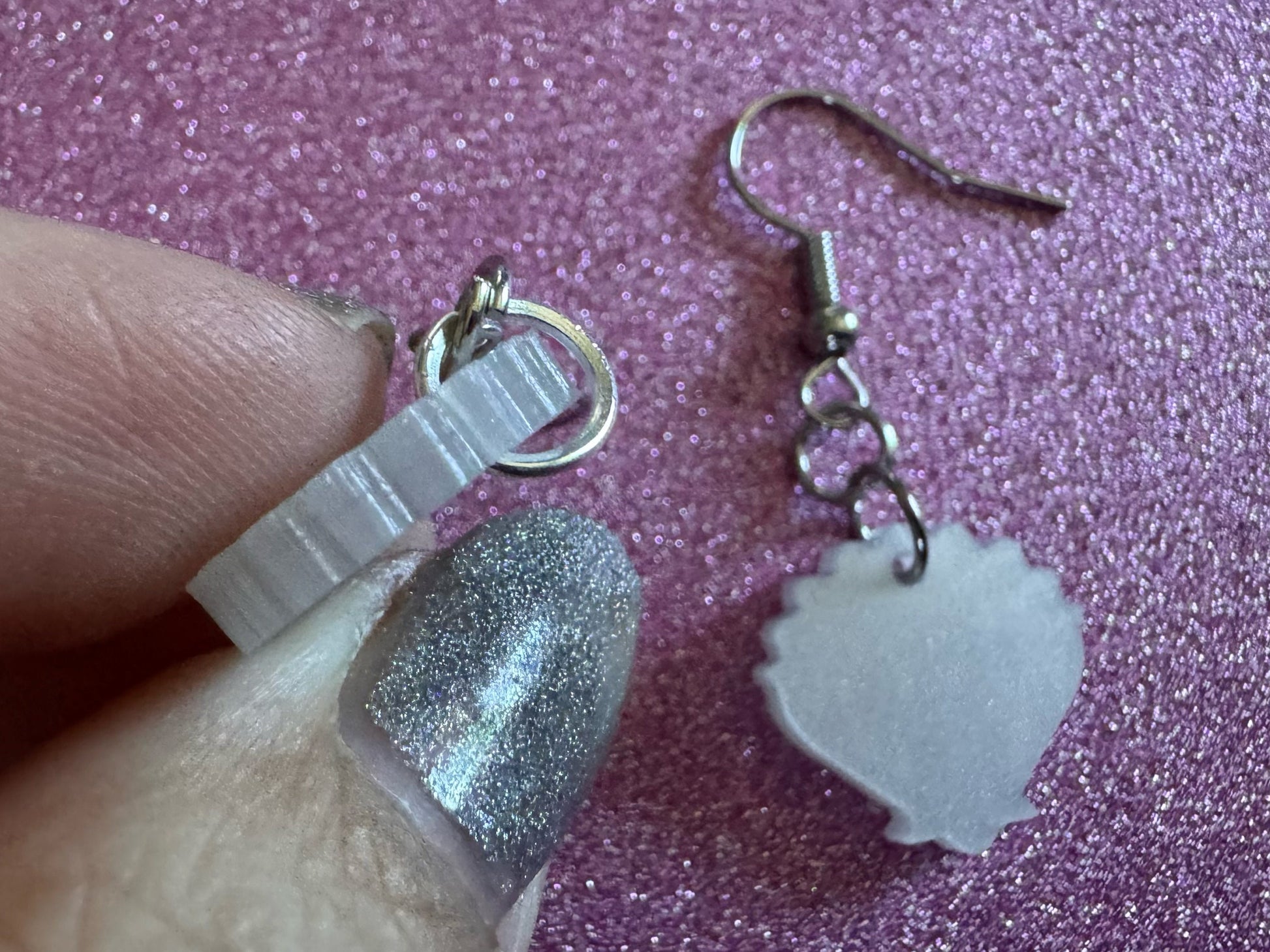 Pearlescent Shell Earrings: Laser Cut Acrylic Shells, Ocean, Beach, Seashells, Pearl, Mollusks, Sea Creature, Best Gifts for Her/Him/Them