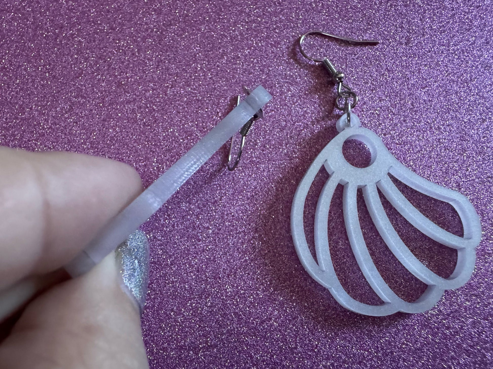 Pearlescent Shell Earrings: Laser Cut Acrylic Shells, Ocean, Beach, Seashells, Pearl, Mollusks, Sea Creature, Best Gifts for Her/Him/Them