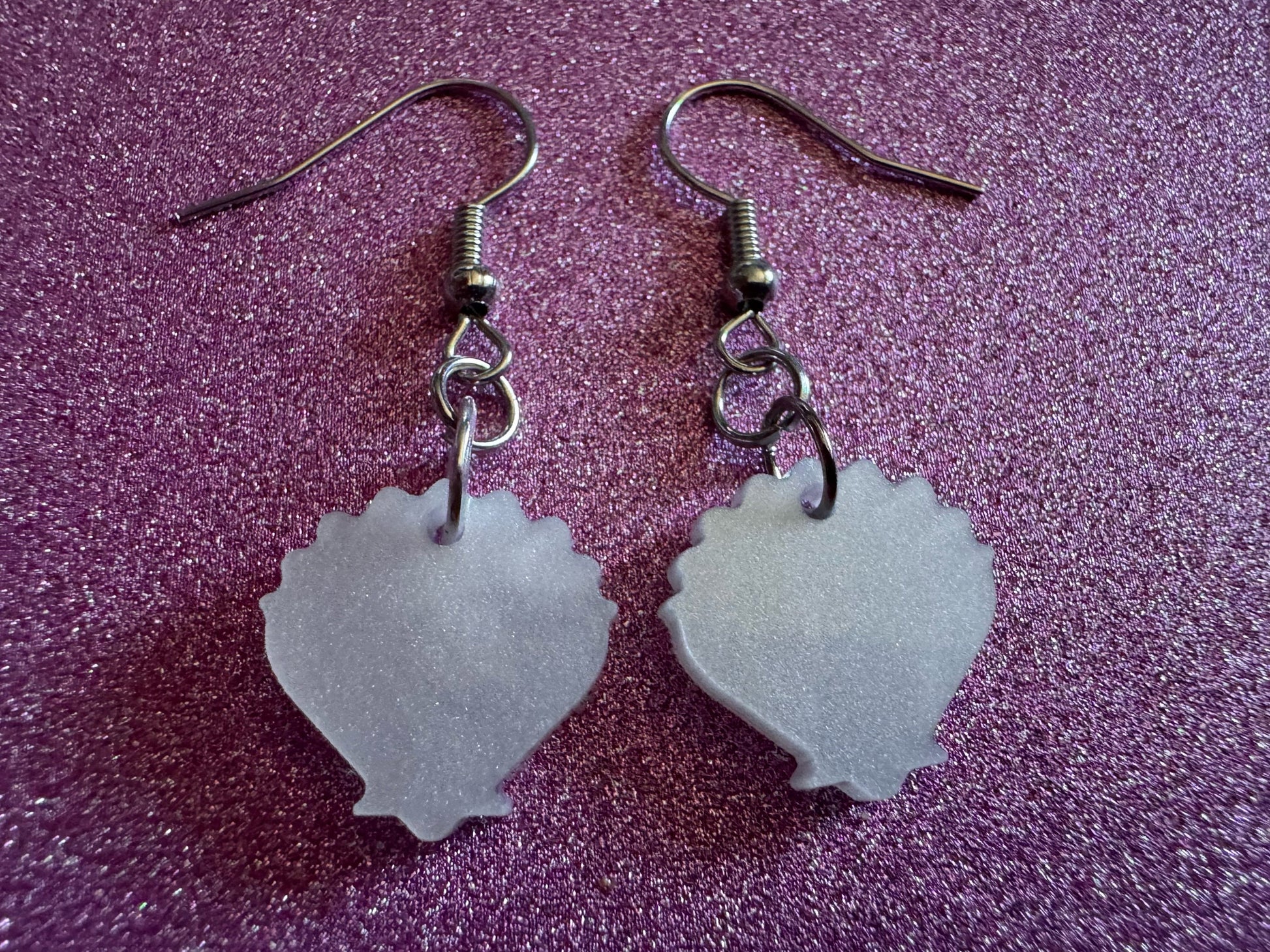 Pearlescent Shell Earrings: Laser Cut Acrylic Shells, Ocean, Beach, Seashells, Pearl, Mollusks, Sea Creature, Best Gifts for Her/Him/Them