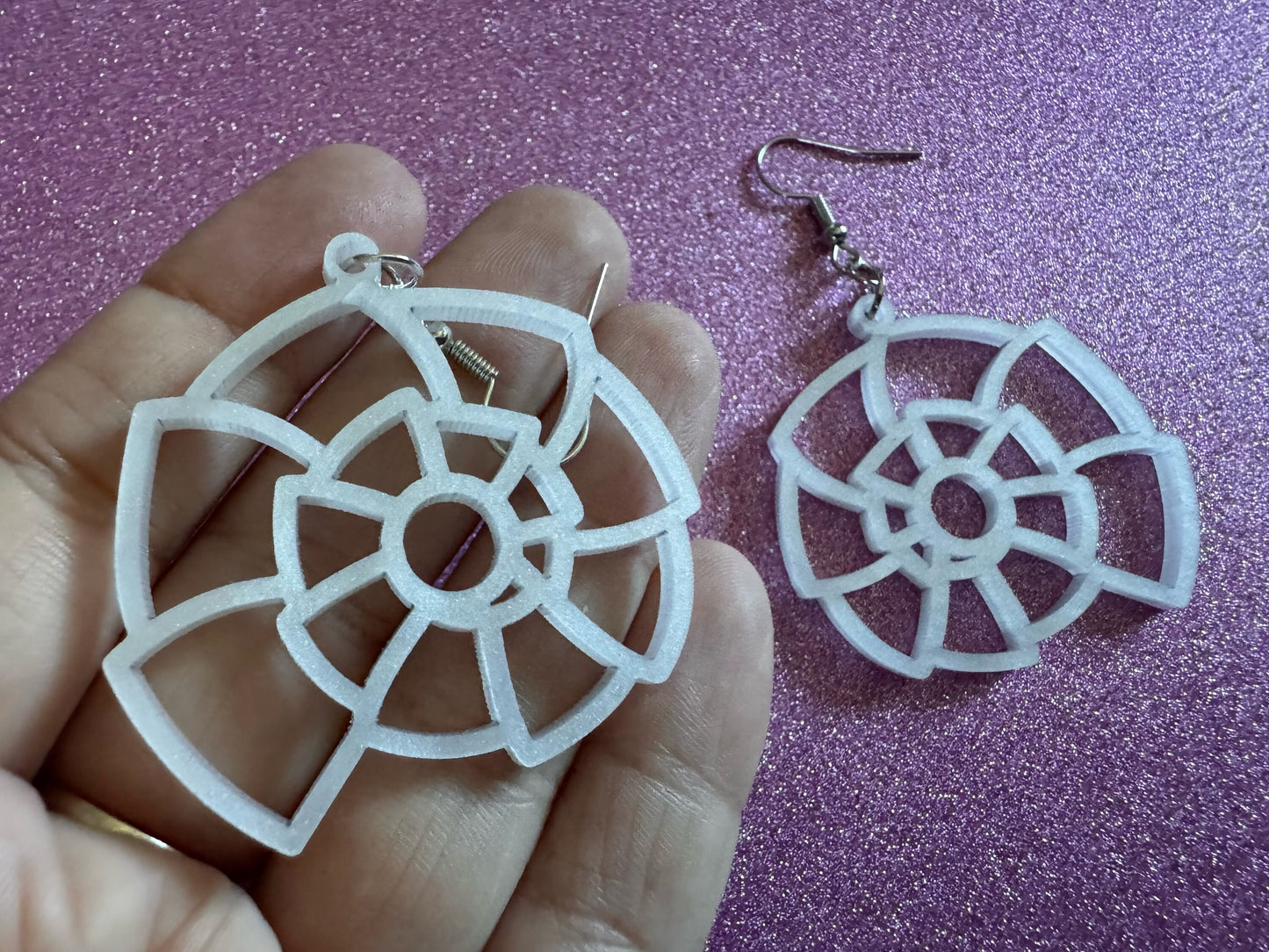 Pearlescent Shell Earrings: Laser Cut Acrylic Shells, Ocean, Beach, Seashells, Pearl, Mollusks, Sea Creature, Best Gifts for Her/Him/Them