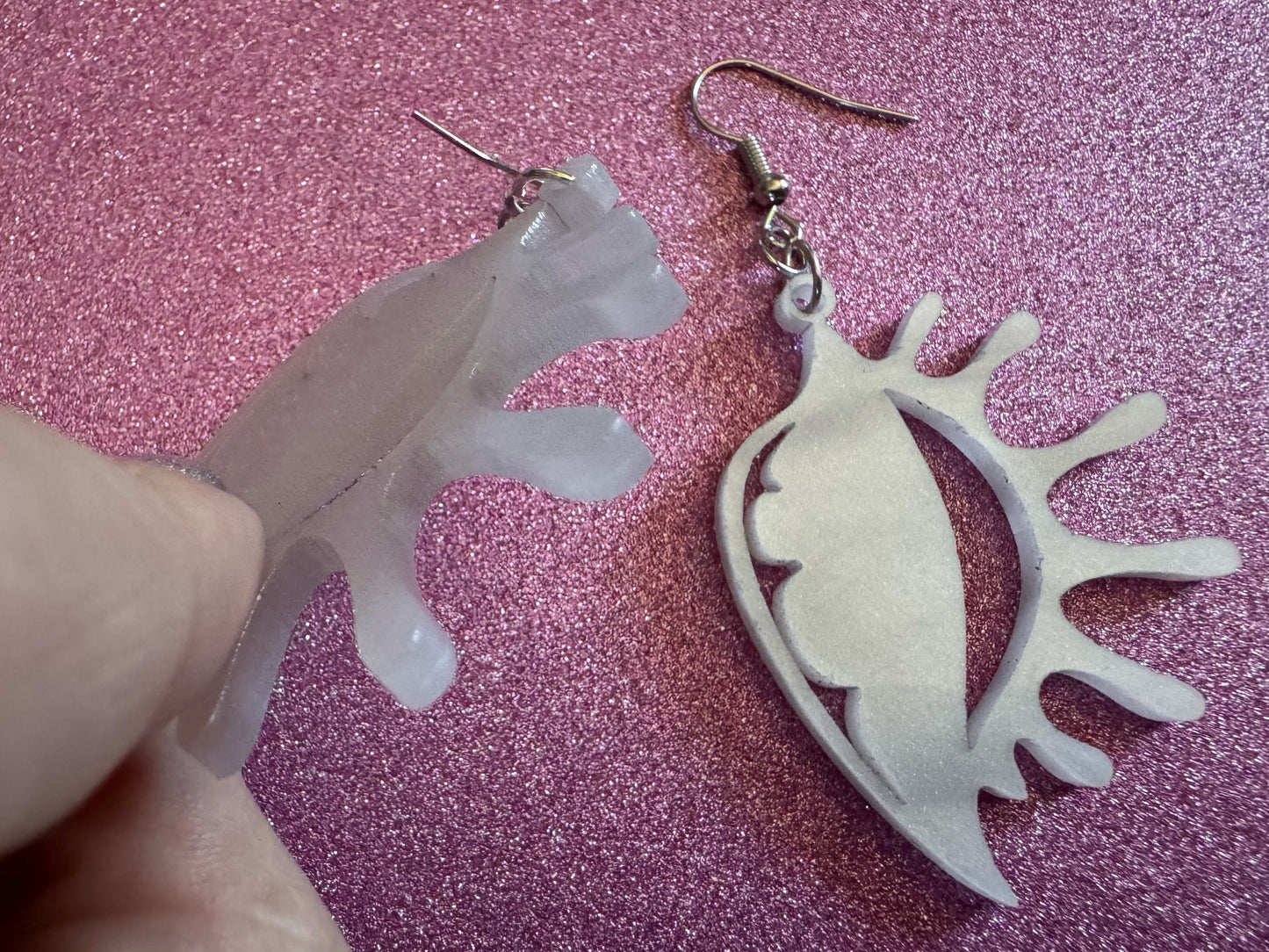 Pearlescent Shell Earrings: Laser Cut Acrylic Shells, Ocean, Beach, Seashells, Pearl, Mollusks, Sea Creature, Best Gifts for Her/Him/Them