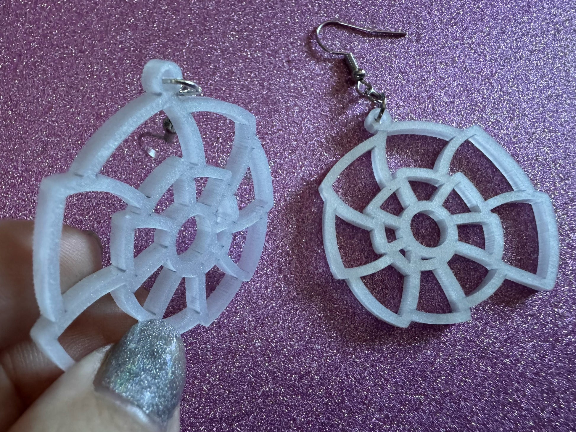 Pearlescent Shell Earrings: Laser Cut Acrylic Shells, Ocean, Beach, Seashells, Pearl, Mollusks, Sea Creature, Best Gifts for Her/Him/Them