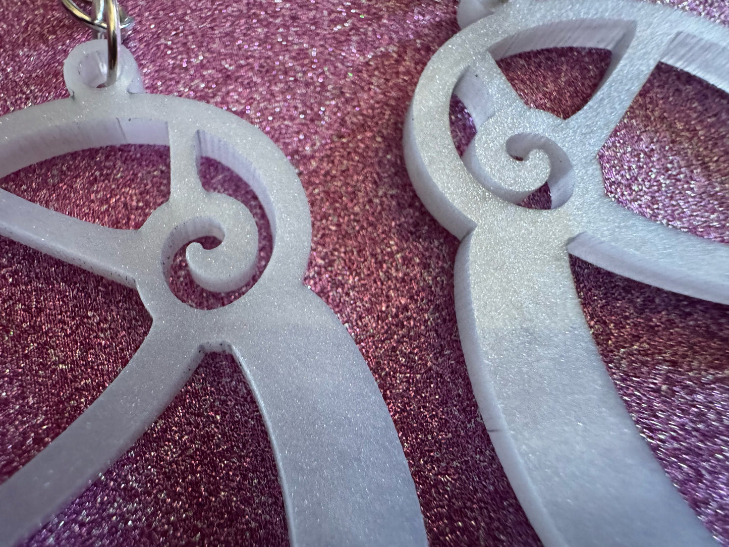 Pearlescent Shell Earrings: Laser Cut Acrylic Shells, Ocean, Beach, Seashells, Pearl, Mollusks, Sea Creature, Best Gifts for Her/Him/Them