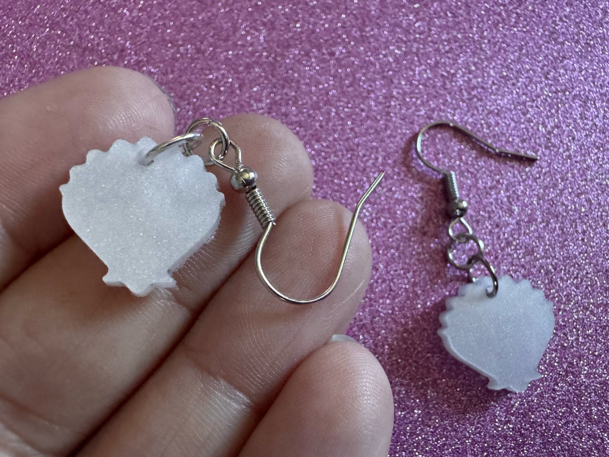 Pearlescent Shell Earrings: Laser Cut Acrylic Shells, Ocean, Beach, Seashells, Pearl, Mollusks, Sea Creature, Best Gifts for Her/Him/Them