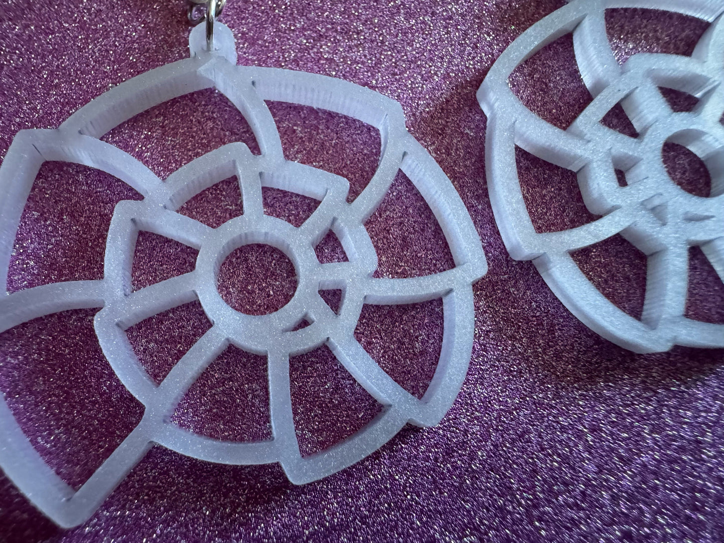 Pearlescent Shell Earrings: Laser Cut Acrylic Shells, Ocean, Beach, Seashells, Pearl, Mollusks, Sea Creature, Best Gifts for Her/Him/Them