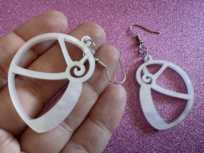Pearlescent Shell Earrings: Laser Cut Acrylic Shells, Ocean, Beach, Seashells, Pearl, Mollusks, Sea Creature, Best Gifts for Her/Him/Them