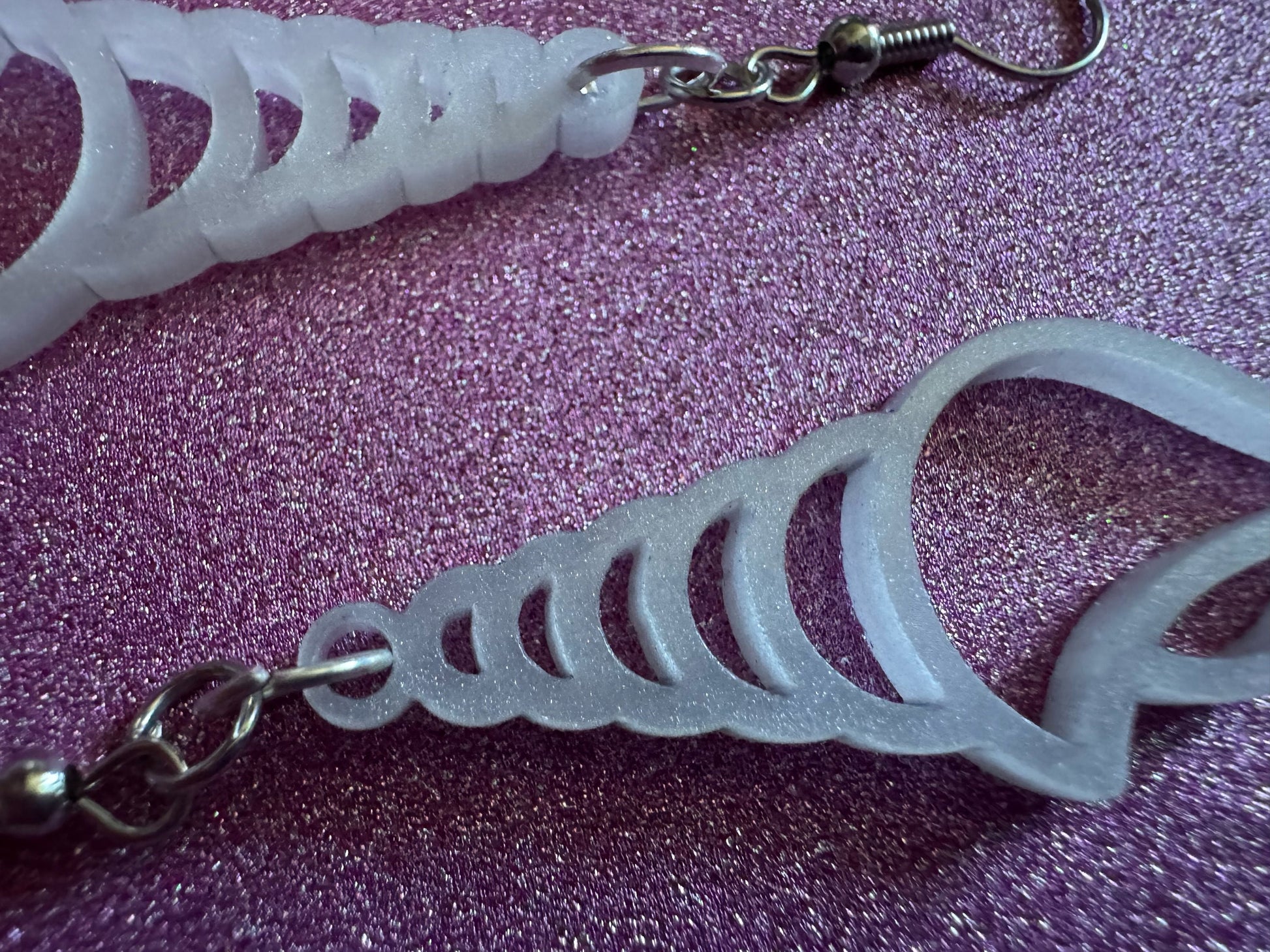 Pearlescent Shell Earrings: Laser Cut Acrylic Shells, Ocean, Beach, Seashells, Pearl, Mollusks, Sea Creature, Best Gifts for Her/Him/Them