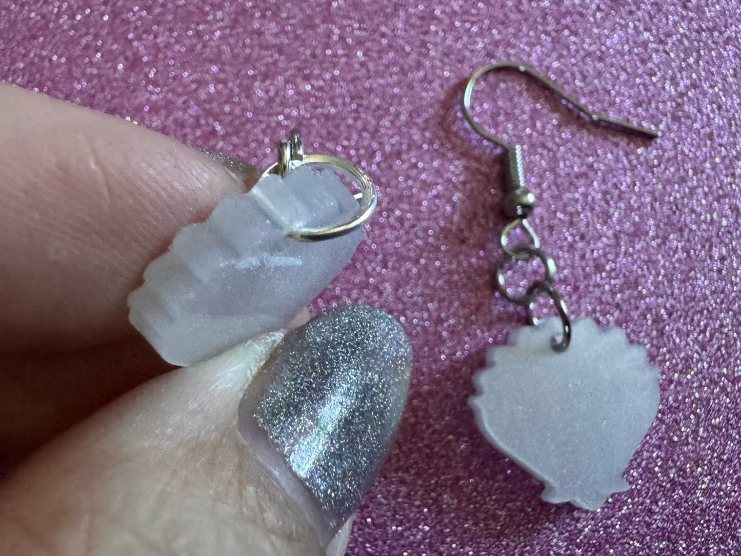 Pearlescent Shell Earrings: Laser Cut Acrylic Shells, Ocean, Beach, Seashells, Pearl, Mollusks, Sea Creature, Best Gifts for Her/Him/Them