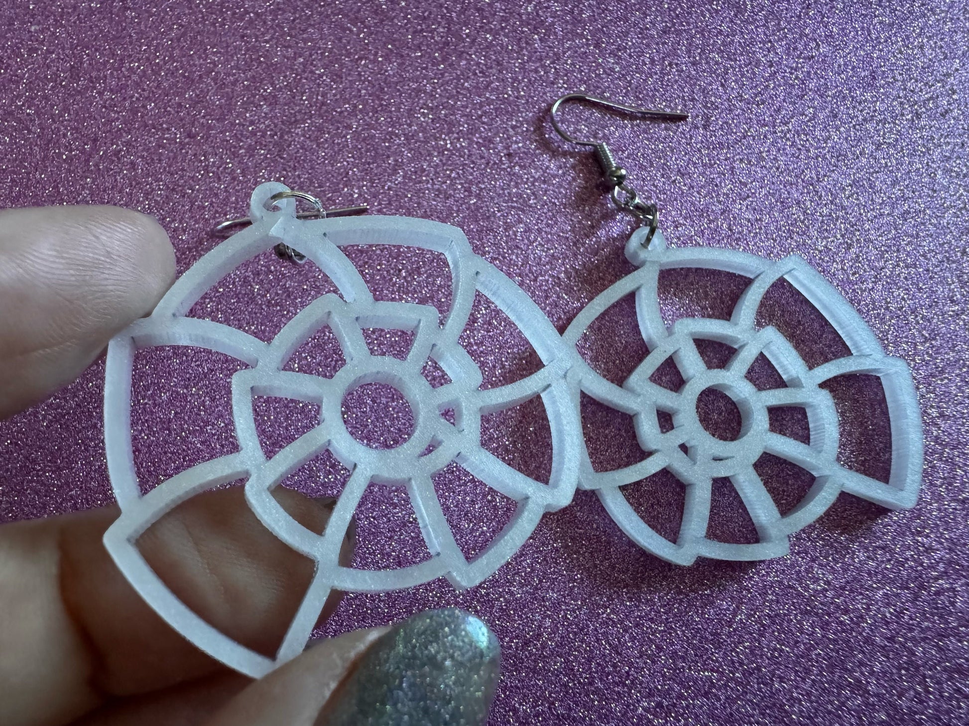 Pearlescent Shell Earrings: Laser Cut Acrylic Shells, Ocean, Beach, Seashells, Pearl, Mollusks, Sea Creature, Best Gifts for Her/Him/Them