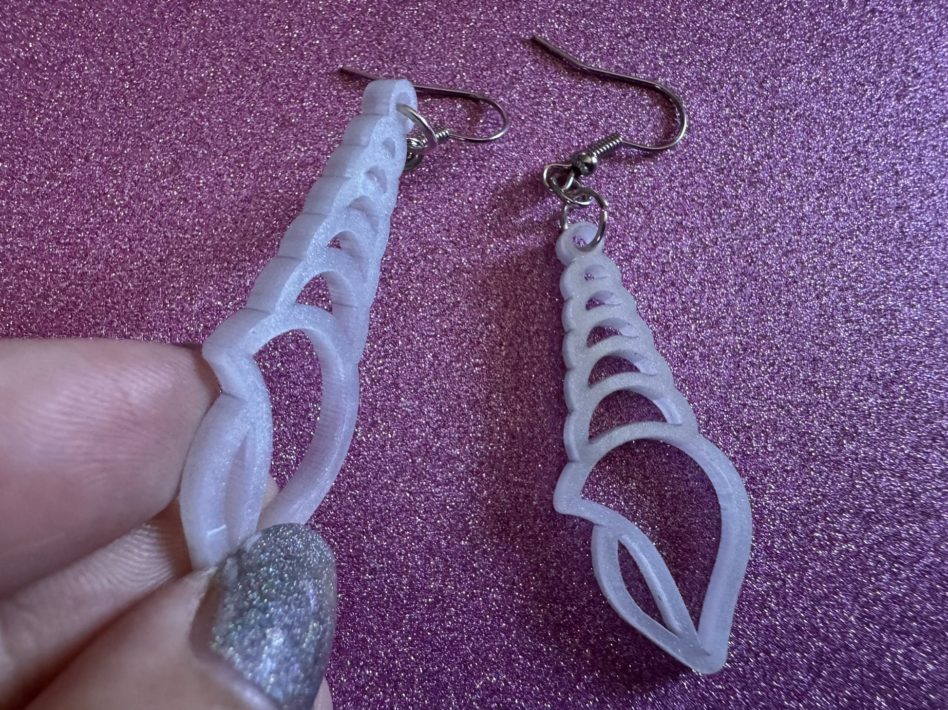 Pearlescent Shell Earrings: Laser Cut Acrylic Shells, Ocean, Beach, Seashells, Pearl, Mollusks, Sea Creature, Best Gifts for Her/Him/Them