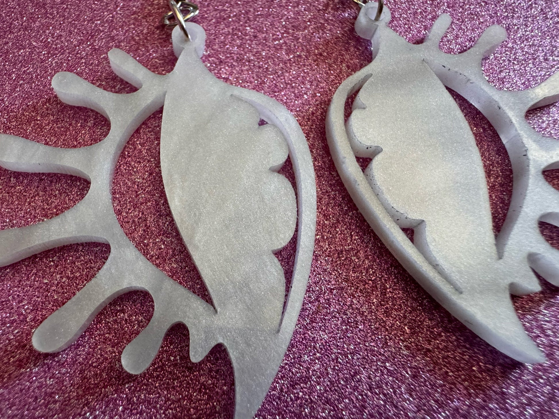 Pearlescent Shell Earrings: Laser Cut Acrylic Shells, Ocean, Beach, Seashells, Pearl, Mollusks, Sea Creature, Best Gifts for Her/Him/Them