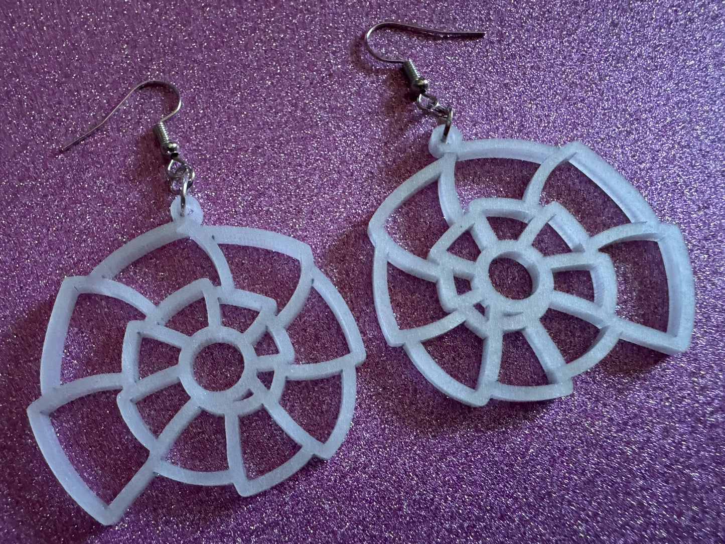 Pearlescent Shell Earrings: Laser Cut Acrylic Shells, Ocean, Beach, Seashells, Pearl, Mollusks, Sea Creature, Best Gifts for Her/Him/Them