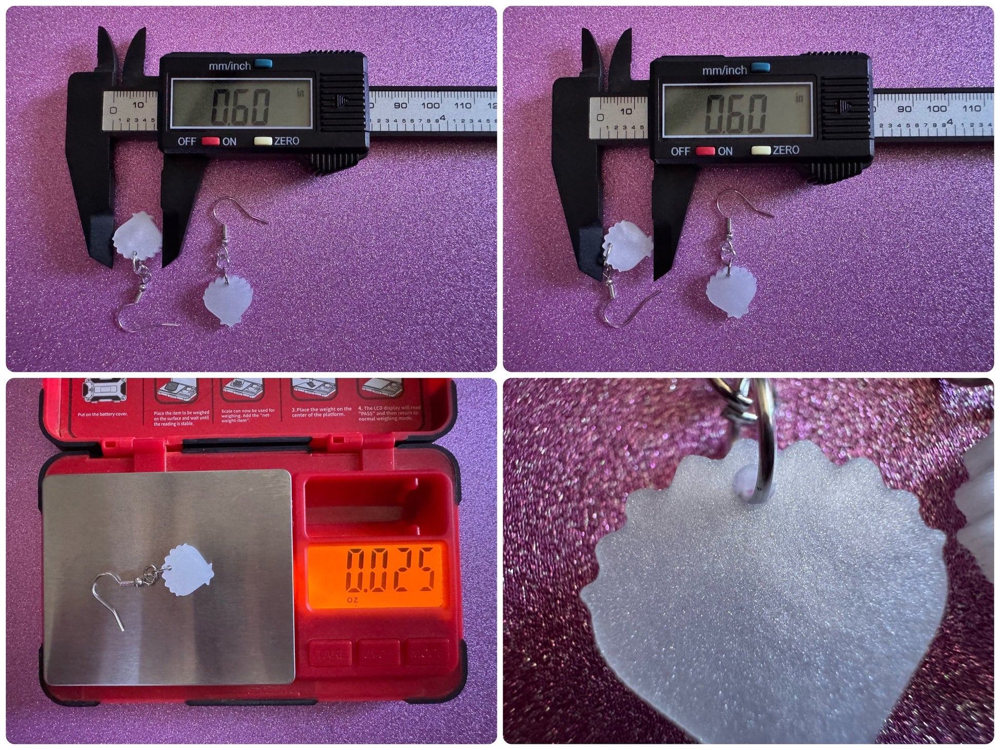 Pearlescent Shell Earrings: Laser Cut Acrylic Shells, Ocean, Beach, Seashells, Pearl, Mollusks, Sea Creature, Best Gifts for Her/Him/Them