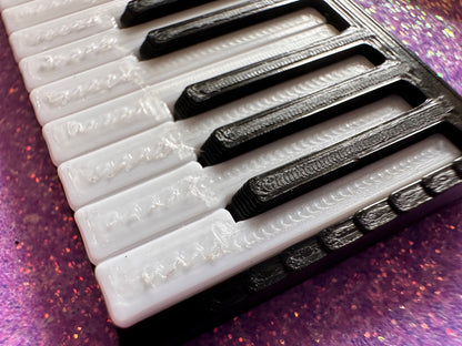 Piano Earrings: 3D Printed Piano Keyboards, Classical Music, Concert, Musical, Musician, Mozart, Instrument, Best Gifts for Her/Him/Them