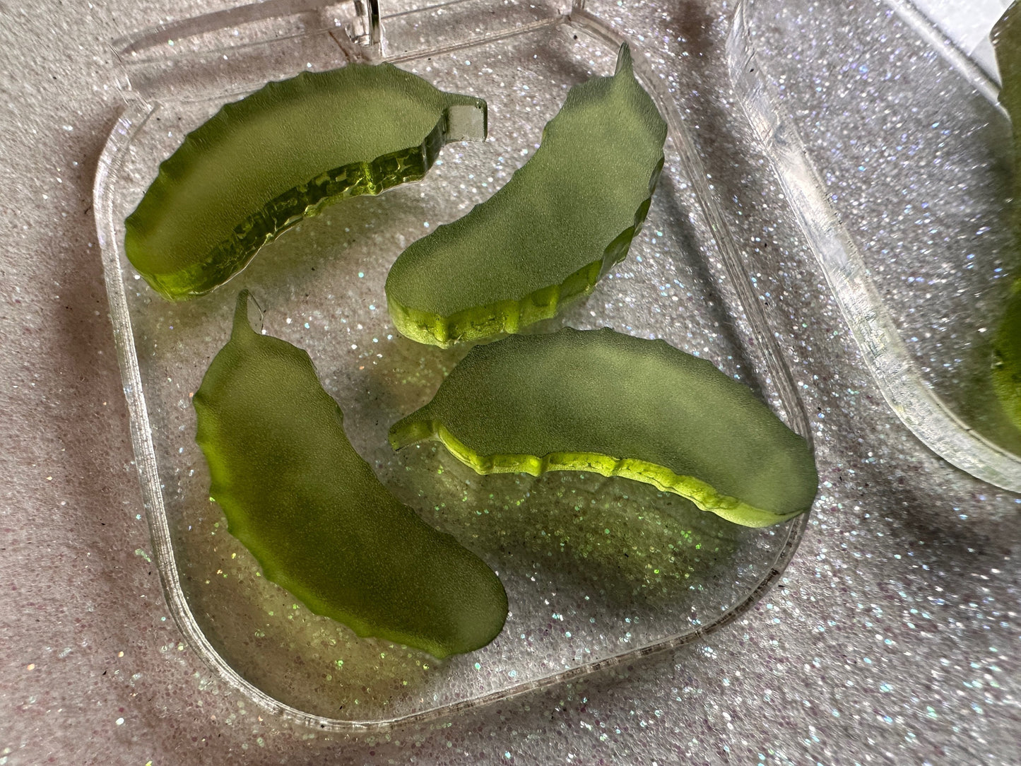 Pickle Earrings: Laser Cut Acrylic Pickle Jar Earrings, Pickle Festival, Cucumbers, Vegetables, Green, Food Earrings, Gifts for Her/Him/Them