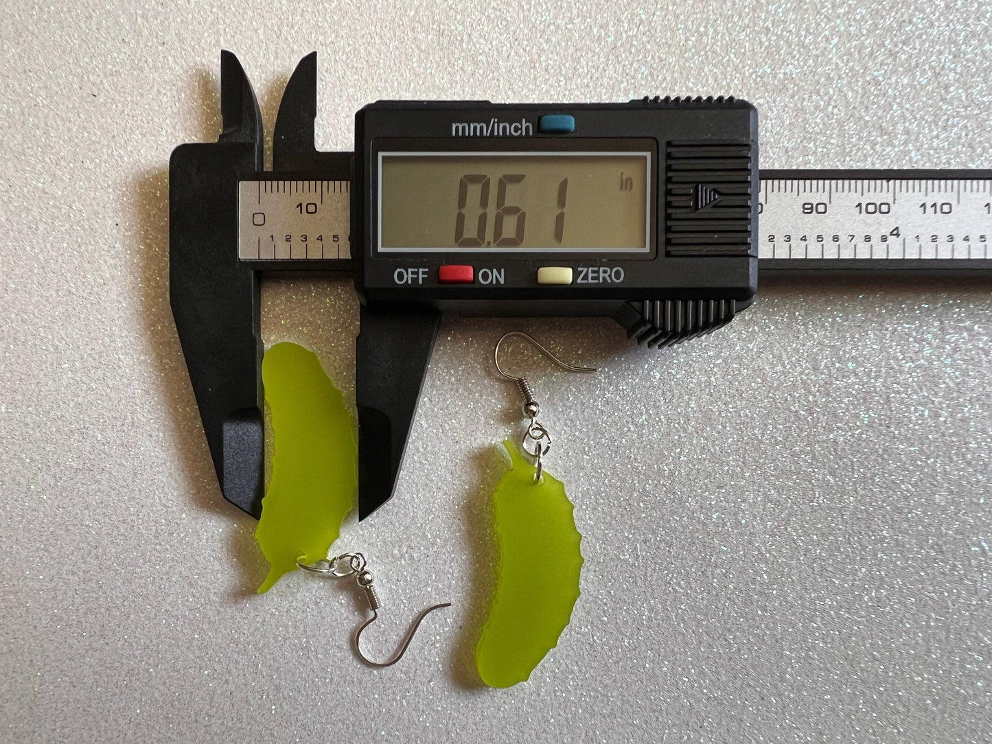 Pickle Earrings: Laser Cut Acrylic Pickles, Cucumbers, Vegetables, Cartoon, Food Earrings, Best Gifts for Her/Him/Them