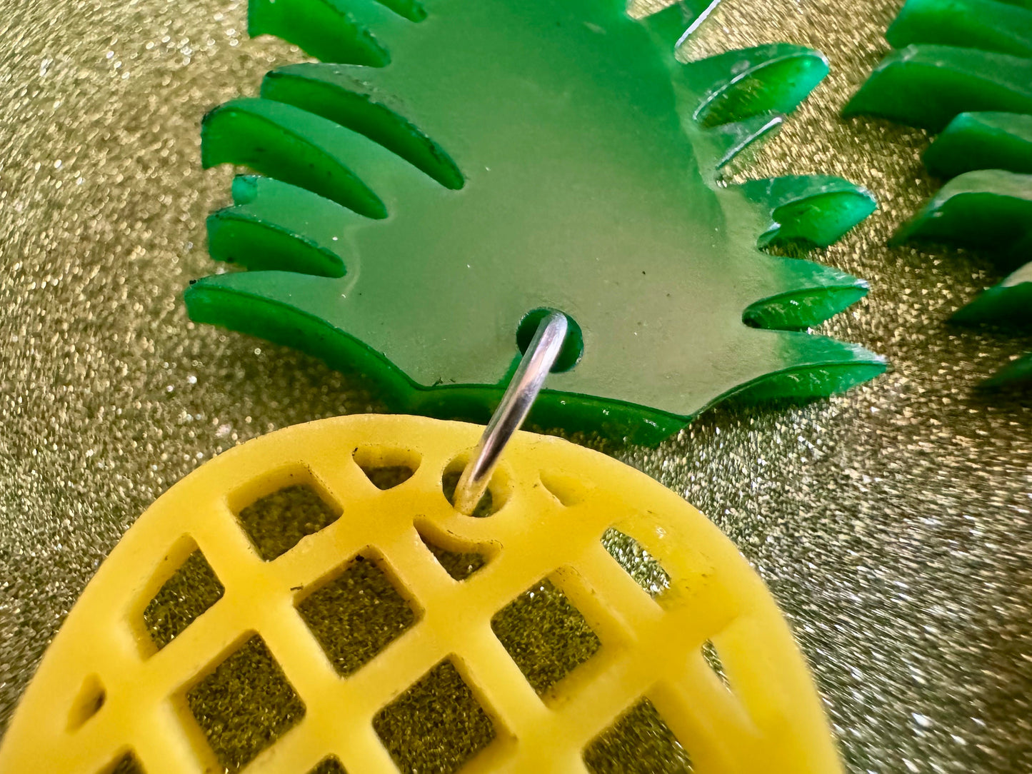 Pineapple Earrings: Tropical Fruit, Summer Vibes, Hawaii, Laser Cut Acrylic Pineapples, Food Earrings, Best Gifts for Her/Him/Them