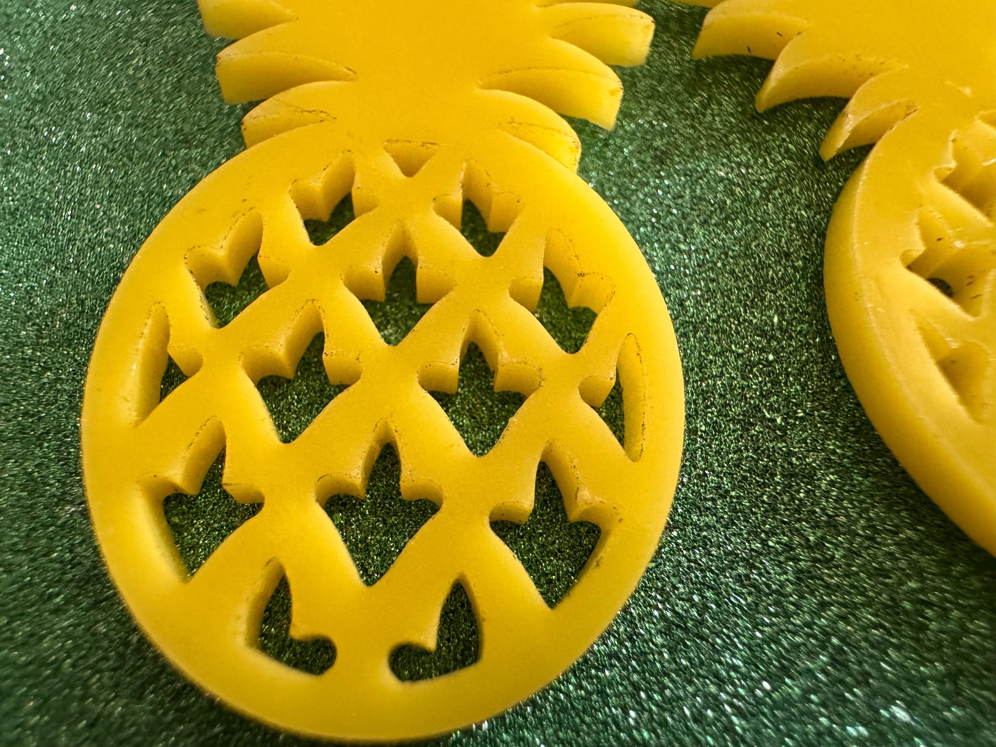Pineapple Earrings: Tropical Fruit, Summer Vibes, Hawaii, Laser Cut Acrylic Pineapples, Food Earrings, Best Gifts for Her/Him/Them