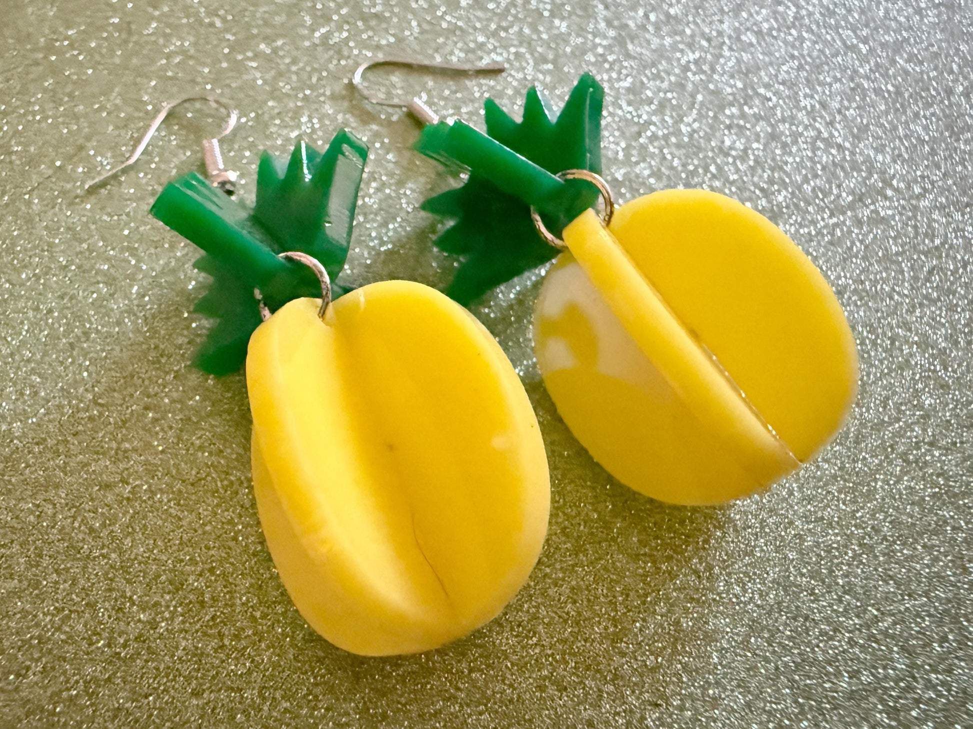 Pineapple Earrings: Tropical Fruit, Summer Vibes, Hawaii, Laser Cut Acrylic Pineapples, Food Earrings, Best Gifts for Her/Him/Them