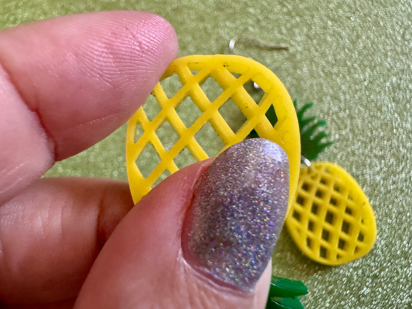 Pineapple Earrings: Tropical Fruit, Summer Vibes, Hawaii, Laser Cut Acrylic Pineapples, Food Earrings, Best Gifts for Her/Him/Them