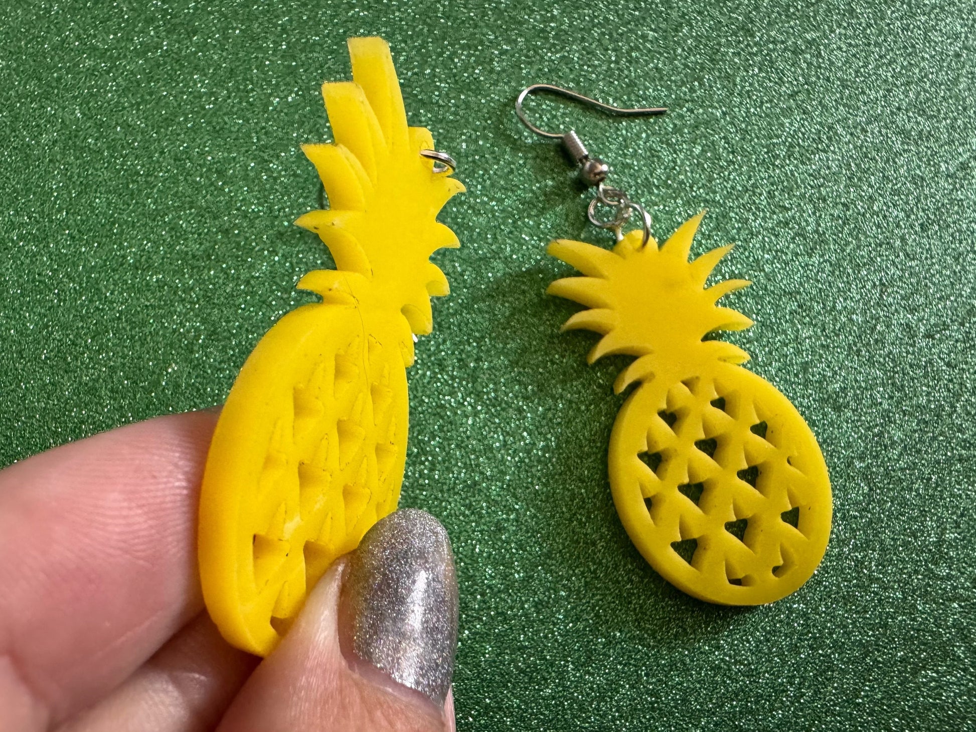 Pineapple Earrings: Tropical Fruit, Summer Vibes, Hawaii, Laser Cut Acrylic Pineapples, Food Earrings, Best Gifts for Her/Him/Them