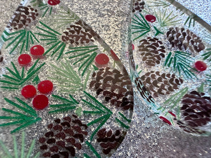 Pinecone Earrings: Laser Cut Acrylic Berries, Pine Tree Needles, Pinecones, Christmas Trees, Green, Cottage, Best Gifts for Her/Him/Them