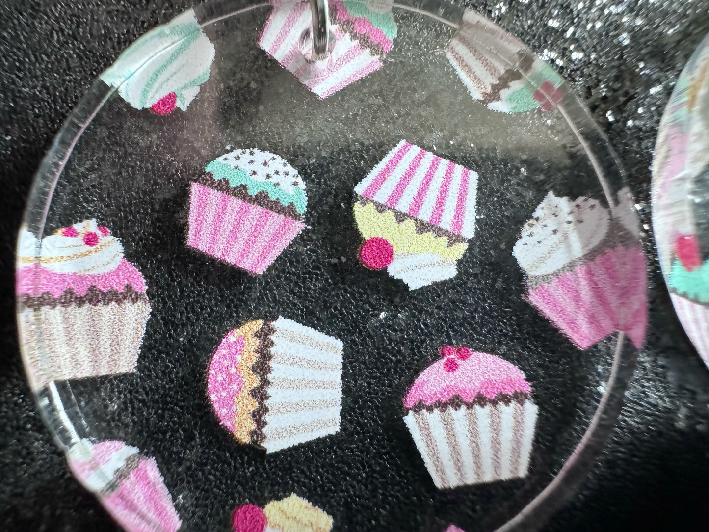 Pink Cupcake Earrings: Laser Cut Acrylic Cupcakes, Tea Party, Cafe, Dessert, Love, Delicious, Baker, Bakery, Best Gifts for Her/Him/Them