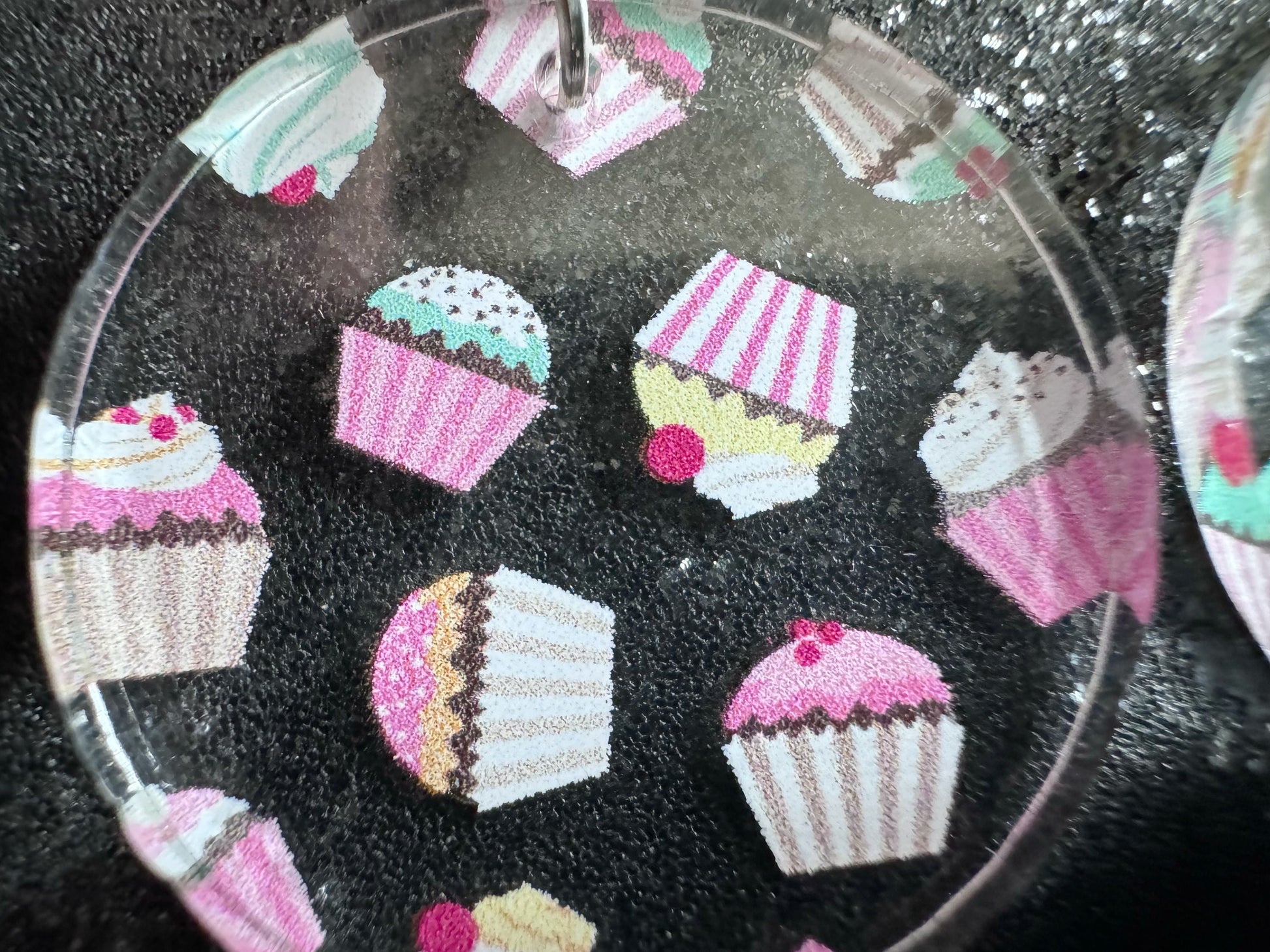 Pink Cupcake Earrings: Laser Cut Acrylic Cupcakes, Tea Party, Cafe, Dessert, Love, Delicious, Baker, Bakery, Best Gifts for Her/Him/Them