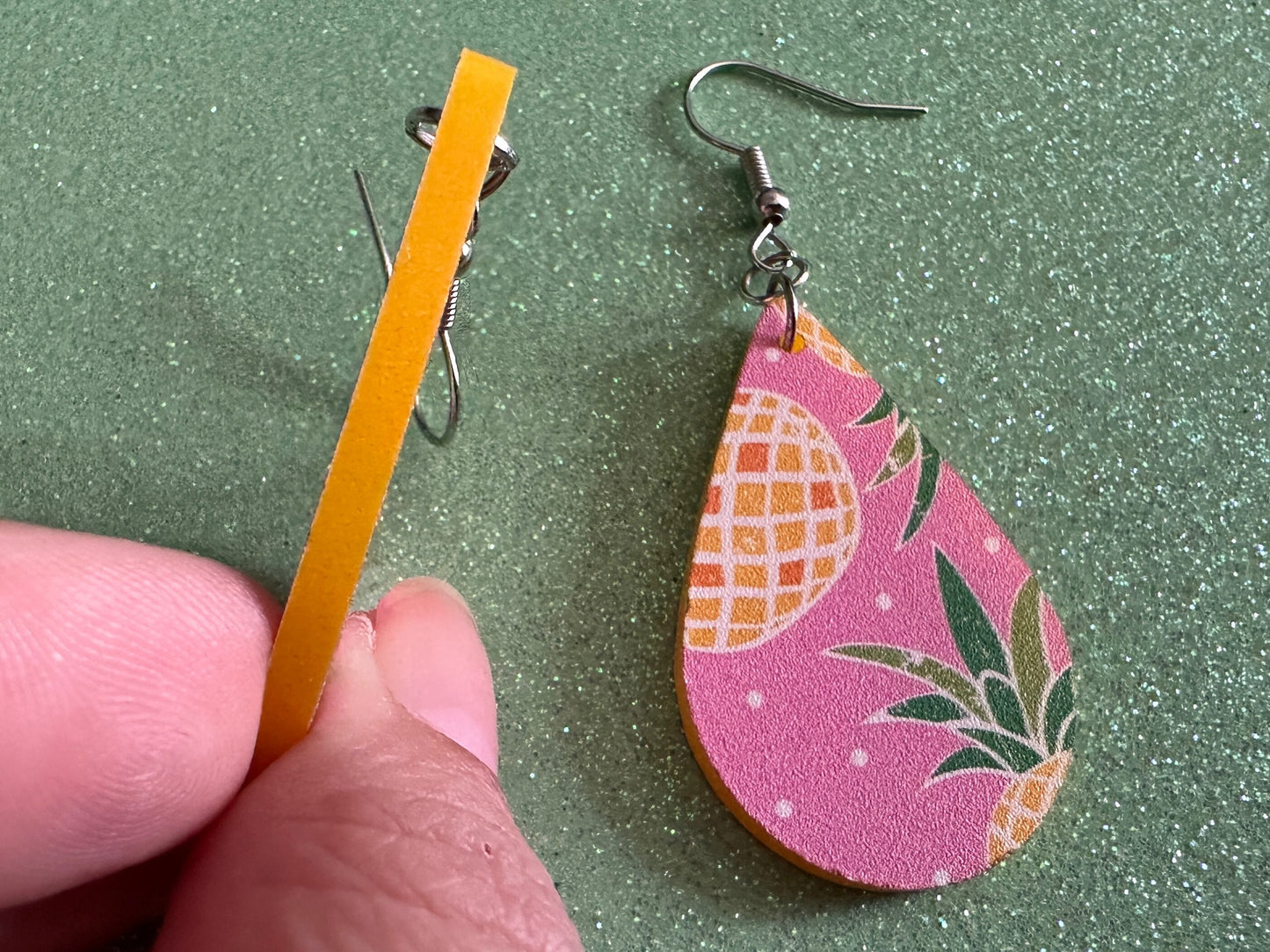 Pink Pineapple Earrings: Laser Cut Acrylic Pineapples, Tropical Fruit, Summer Vibes, Hawaii, Food Earrings, Best Gifts for Her/Him/Them