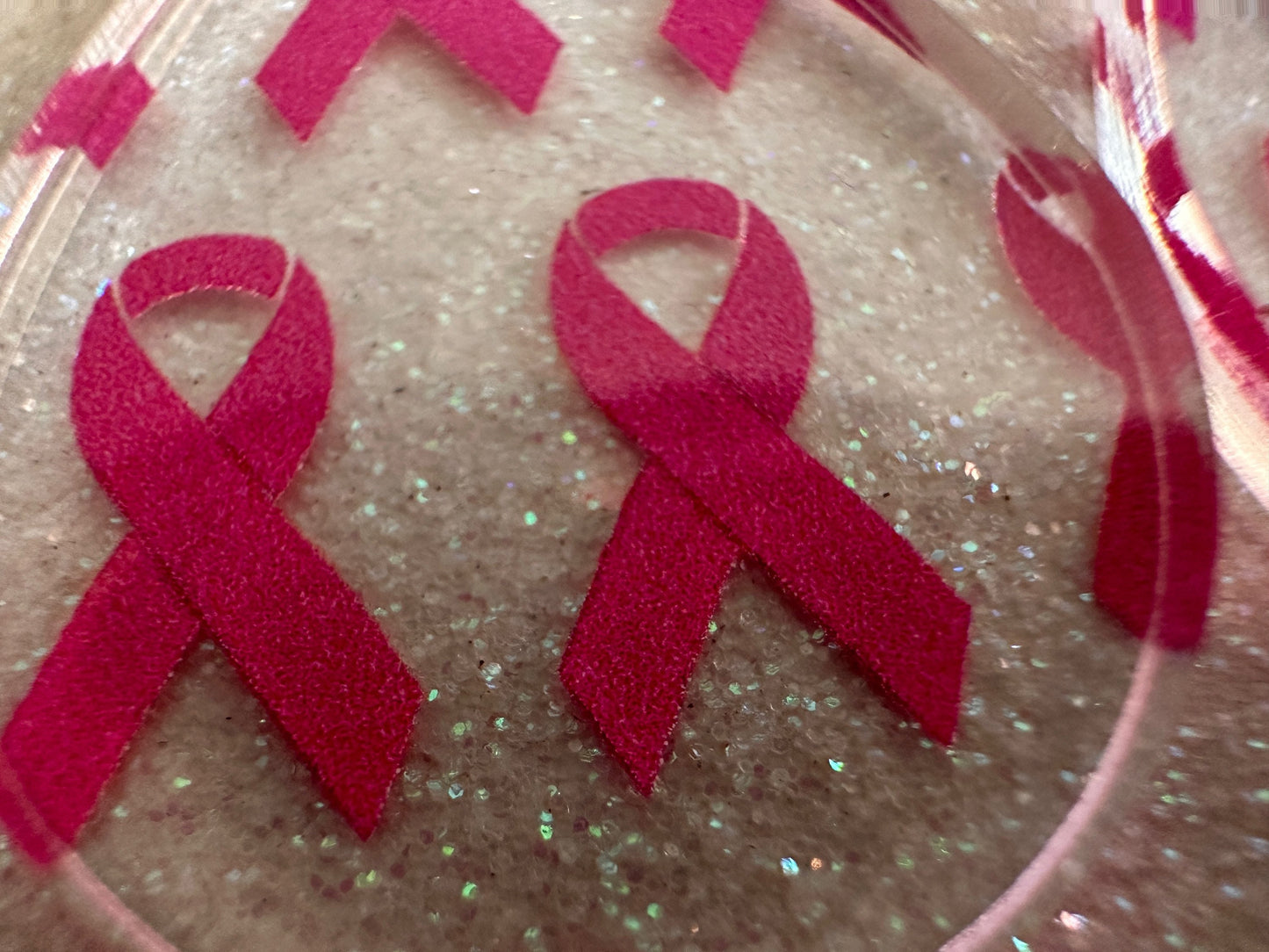 Pink Ribbon Earrings: Laser Cut Acrylic Awareness Ribbons, Activism, Good Cause, Breast Cancer, October, Boobs, Best Gifts for Her/Him/Them